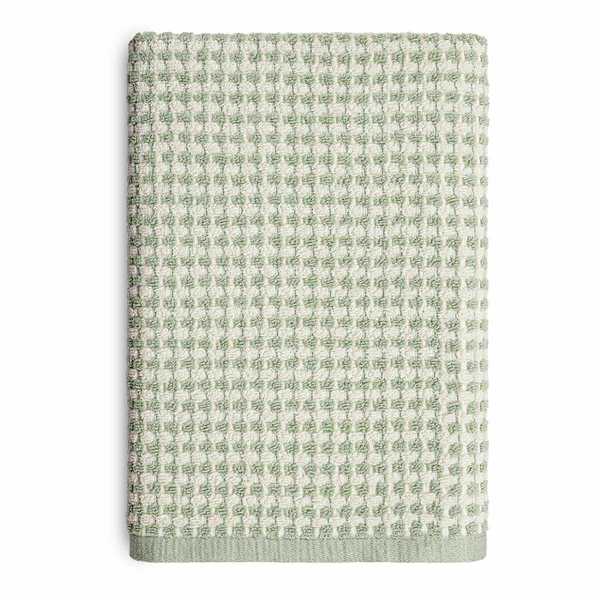 Honeybloom Plush Performance Sage Popcorn Cotton Bath Towel, 30x54