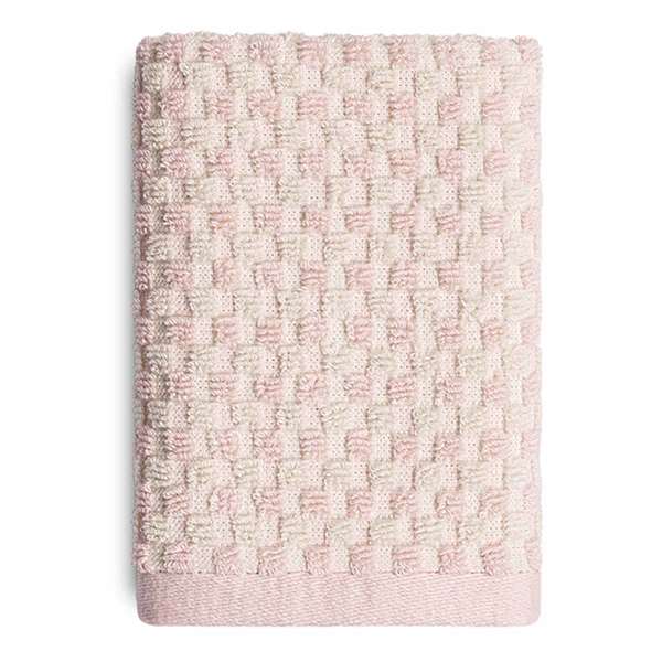 Honeybloom Plush Performance Pink Popcorn Cotton Washcloth, 13"