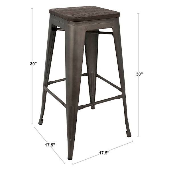 Honeybloom Westfield Barstool, White