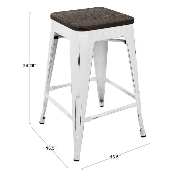 Honeybloom Westfield Counter Stool, Black