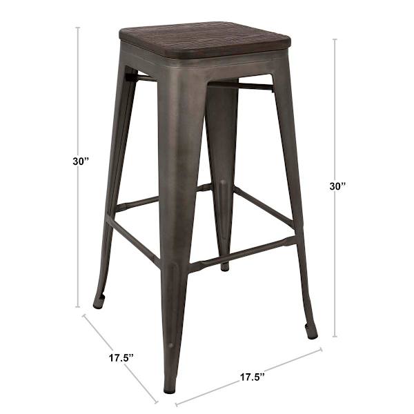 Honeybloom Westfield Barstool, Bronze
