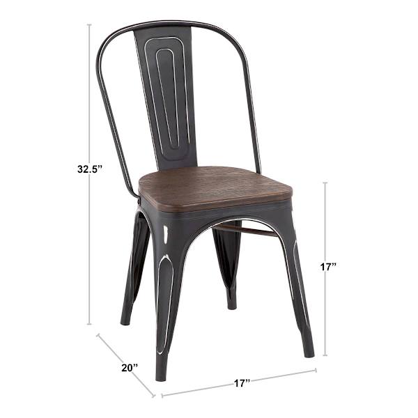 Honeybloom Westfield Dining Chair, Black