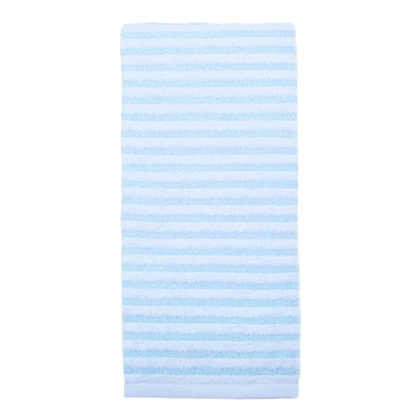 Essential Striped Turquoise Hand Towel, 16x26