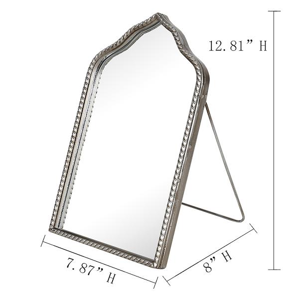 Silver Metal Mirror, 13"