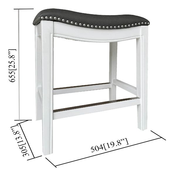 Providence Rylan Backless Counter Stool, White