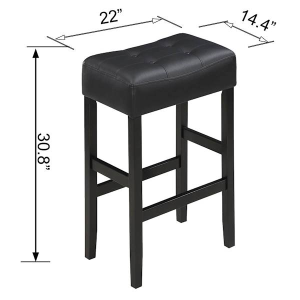Providence Madison Barstool, Black