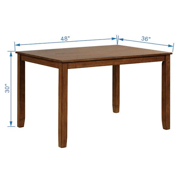 Anderson 5-Piece Wooden Dining Set, Walnut