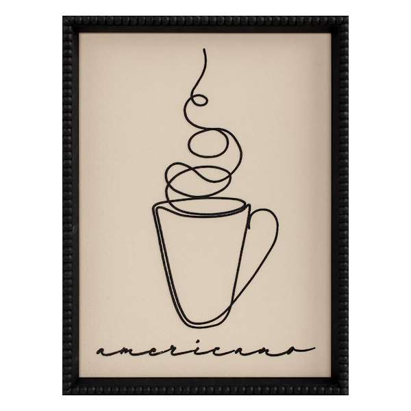 Framed Americano Cup, 12x16