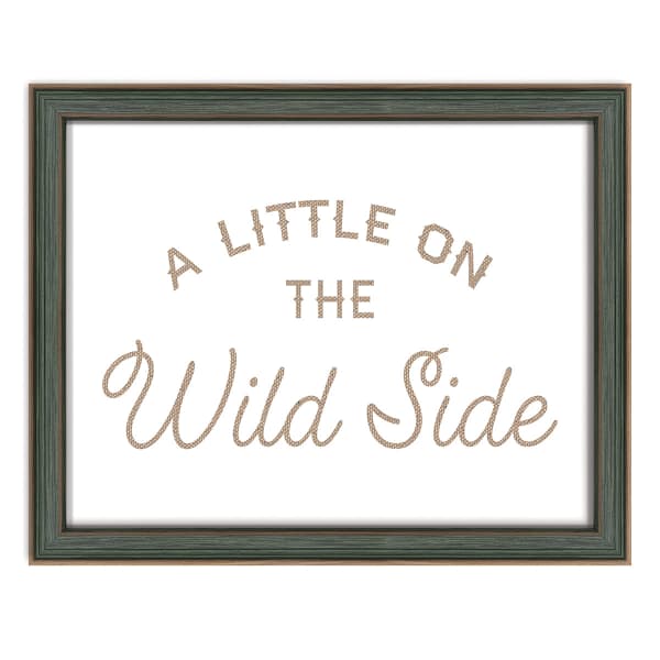 Wild Side Burlap on Backer, 20x16