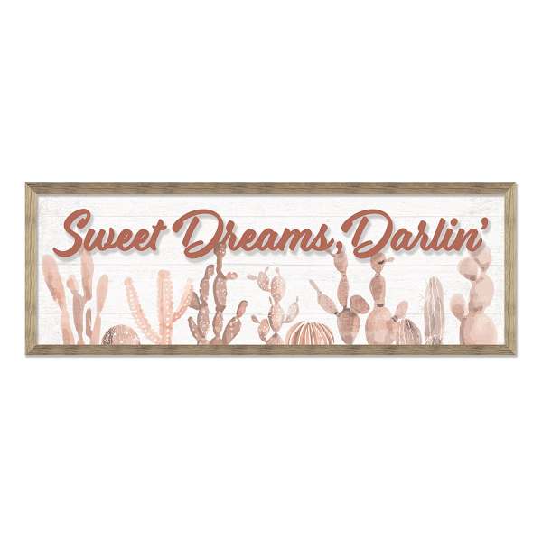 Sweet Dreams Darlin' Framed Wall Art, 13x37