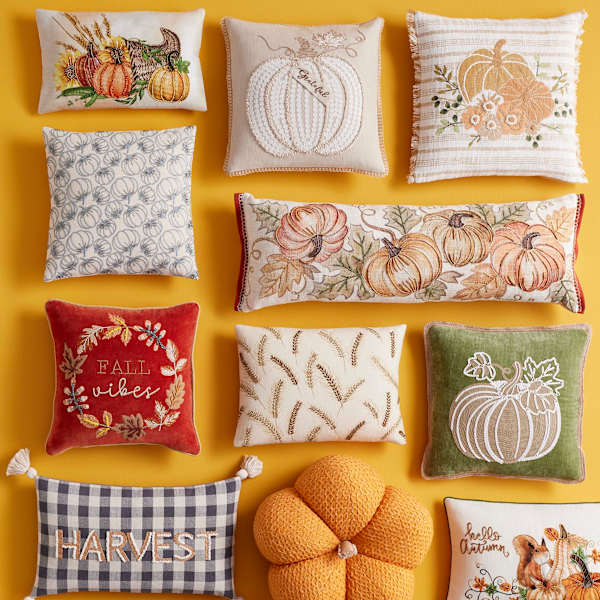 Beaded fall pillows sales