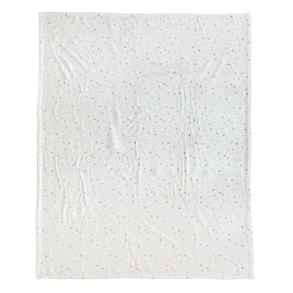 Tiny Dreamers Treats & Tiaras Confetti Print Micro Plush Throw Blanket, 50x60