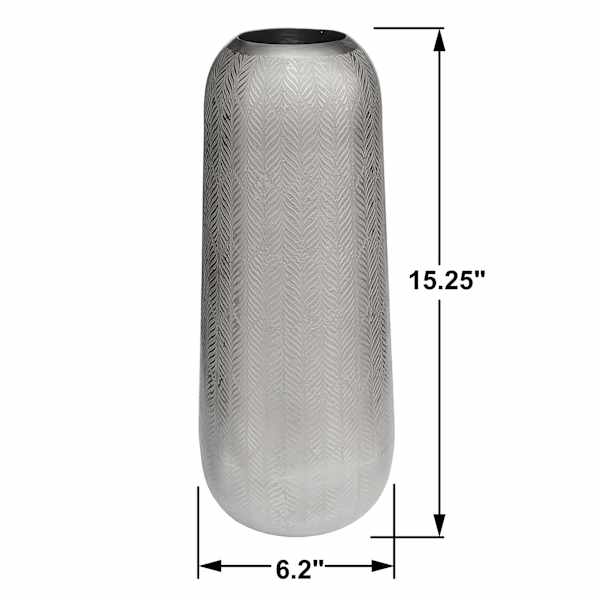 Etching Metal Vase, 15.2"