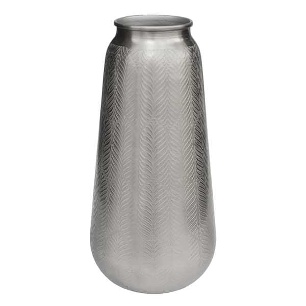 Found & Fable Half Etching Metal Vase Medium