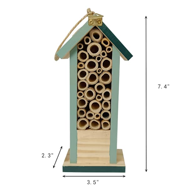 Honeybloom Wooden Insect House, 7.4"