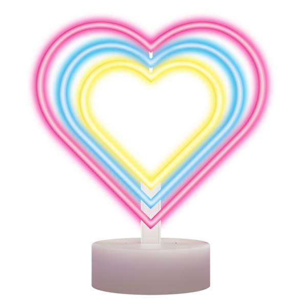 Multicolor Heart LED Stand