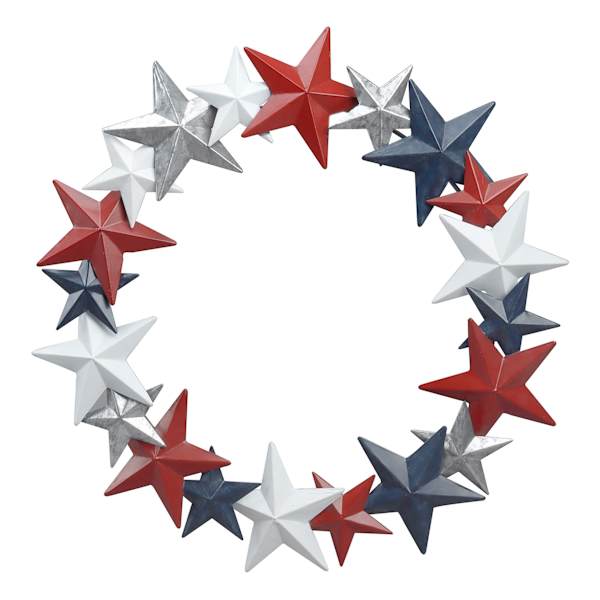 Patriotic Metal Star Wall Decor, 18"