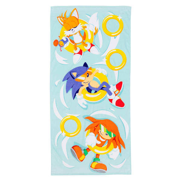 Sonic Summer Speed Kids Beach Towel, 28x58