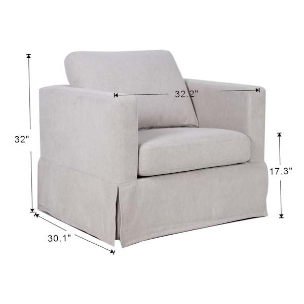Honeybloom Langley Swivel Accent Chair, Taupe