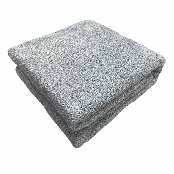 Dark Grey Cozy Plush Throw Blanket, 50x60