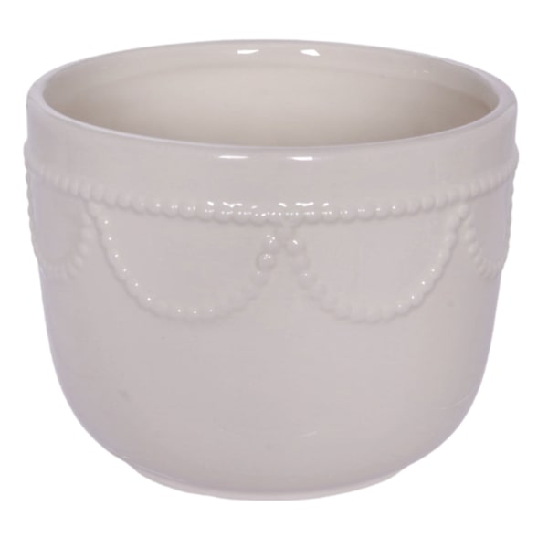 Providence Indoor Daphne White Planter, 4"