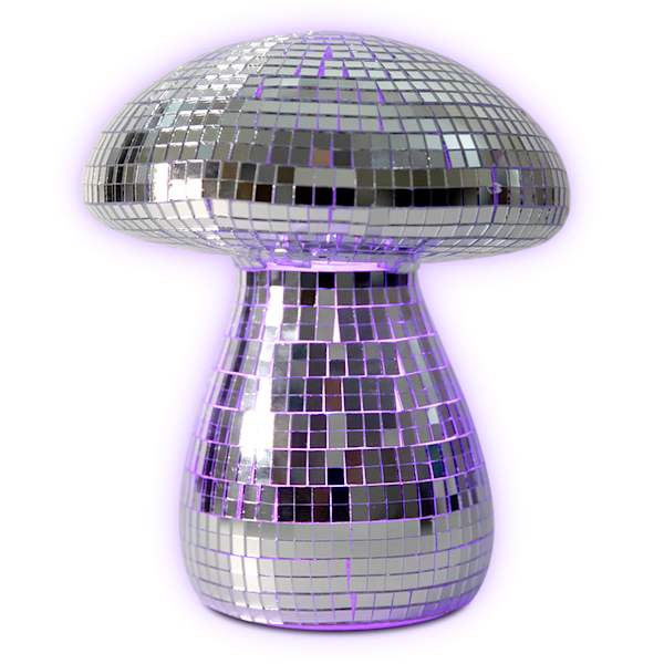 Disco Mushroom Rechargeable Lamp, 7"