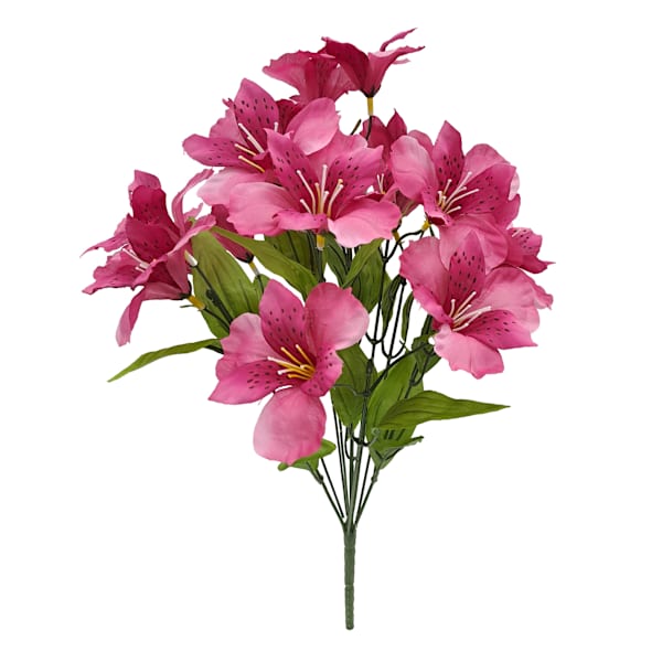 Pink Alstroemeria Bush, 18"