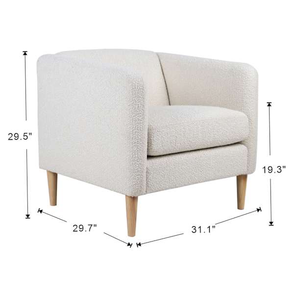 Tracey Boyd Everly Accent Chair, White