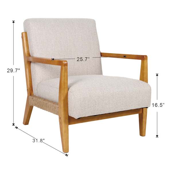 Found & Fable Miya Beige Accent Chair