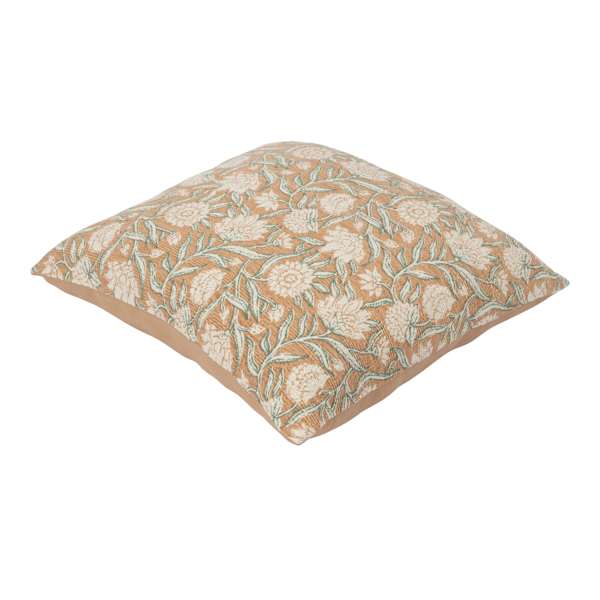 Honeybloom Floral Matelasse Print Throw Pillow, 18"
