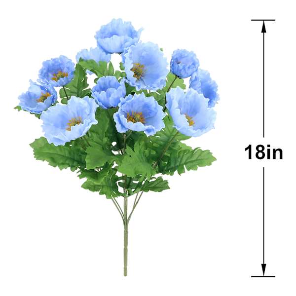 Blue Poppy Bush, 18"