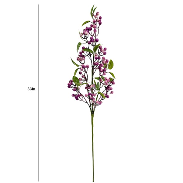 Purple Berries Stem, 33"