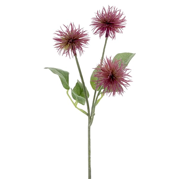 Purple Xanthium Pick, 12"