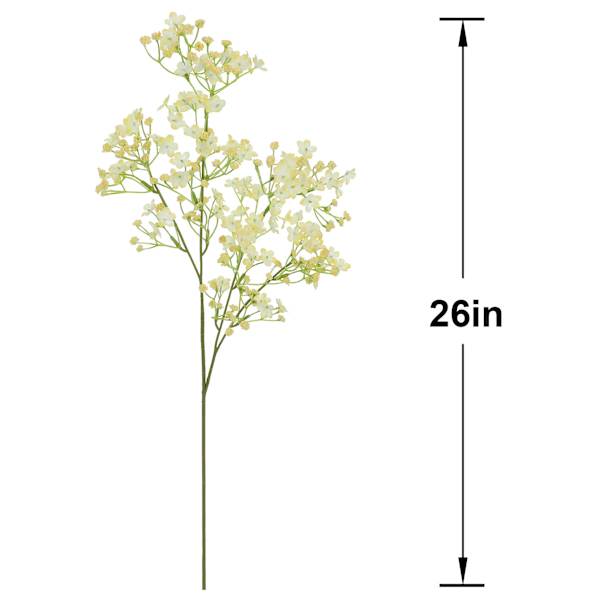 Yellow Baby's Breath Floral Stem, 26"