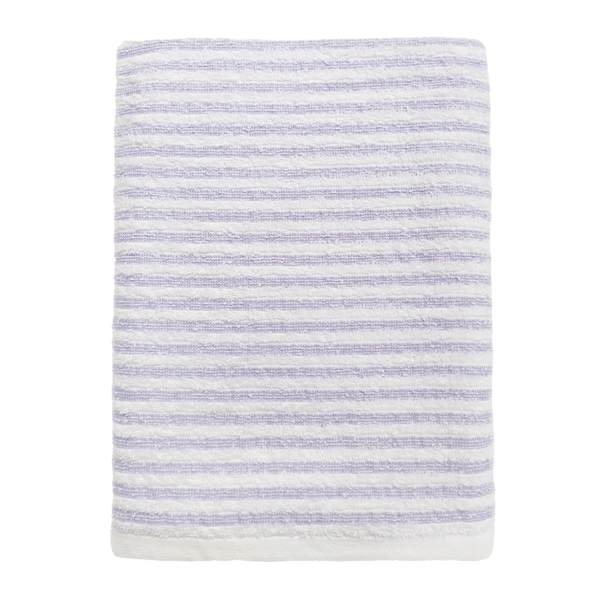 Essential Striped Purple Bath Towel, 30x54
