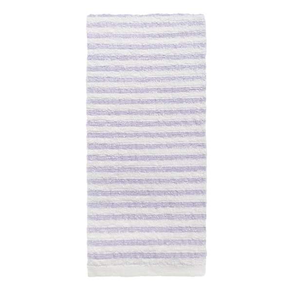 Essential Striped Purple Hand Towel, 16x26