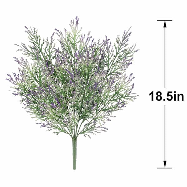 Purple Heather Floral Spray, 18.5"