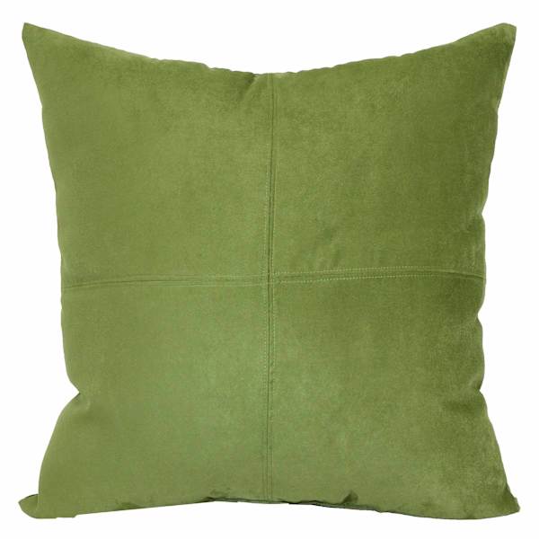 Turtle Green Torrey Suede Throw Pillow, 24"