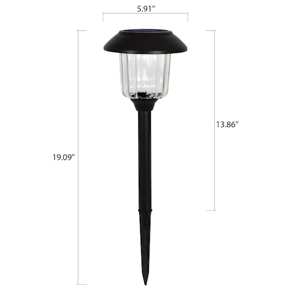 15-Lumen Black Melon Pathway Light
