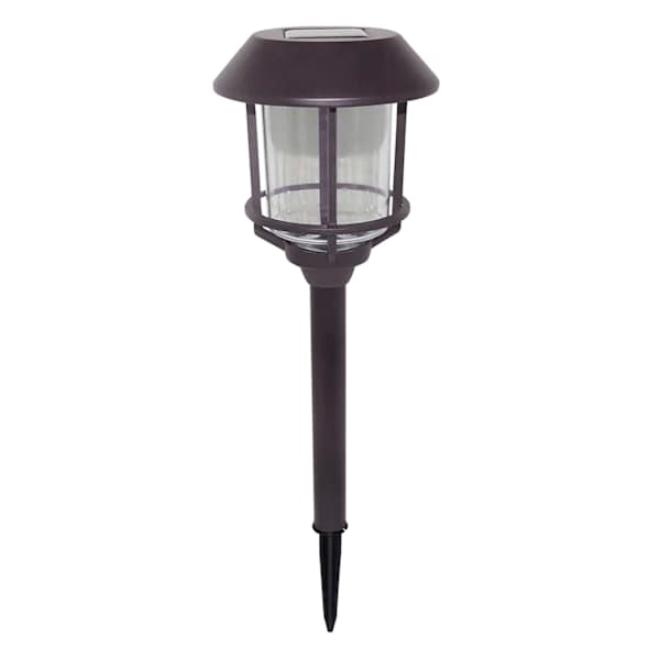 6-Pack 8-Lumen Solar  Oil Rubbed Bronze Caged Pathway Lights