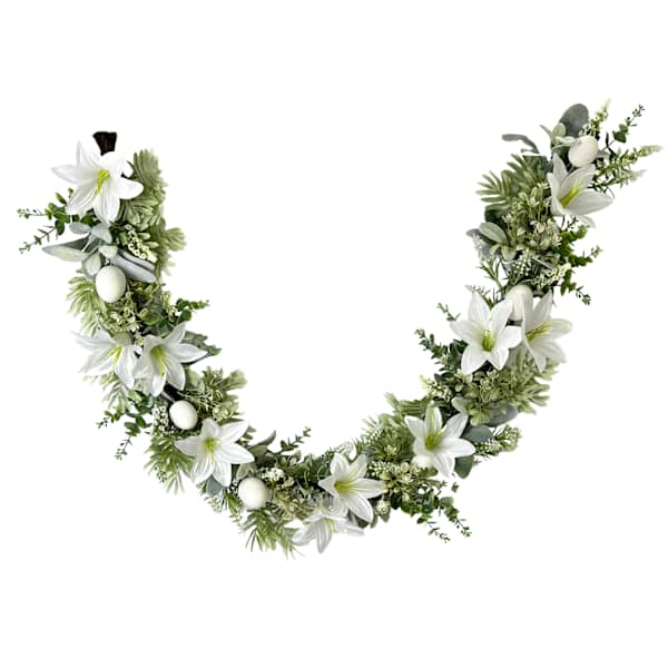 White Lily Garland, 56"