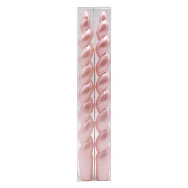 Providence 2-Pack Pink Twisted Taper Candles