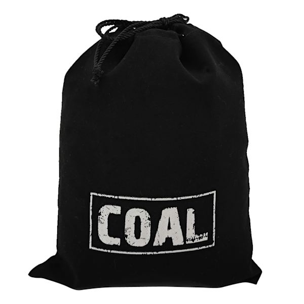 Black Velvet Coal Gift Bag, 7.5x9.5