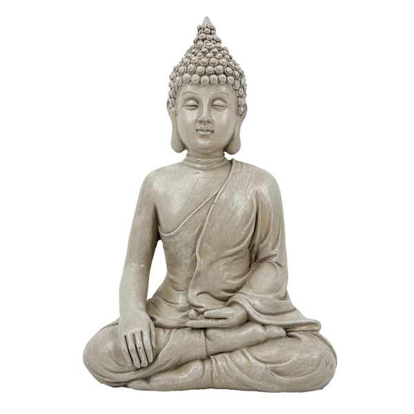 Found & Fable Resin Buddha, 8"