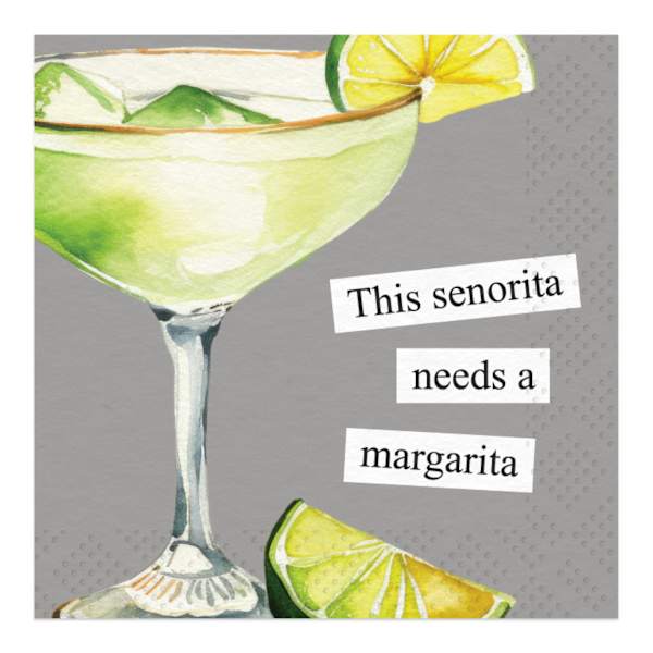 20-Pack Senorita Margarita Cocktail Napkins