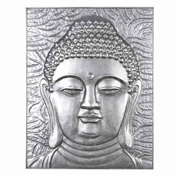 Metal Buddha Outdoor Wall Decor, 22x29