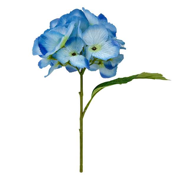 Blue Hydrangea Pick, 11"
