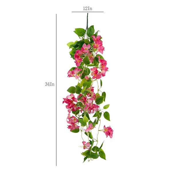 Pink Wildflower Swag, 34"