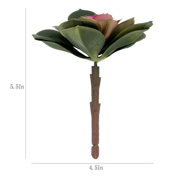 Purple Succulent Pick, 5.5"