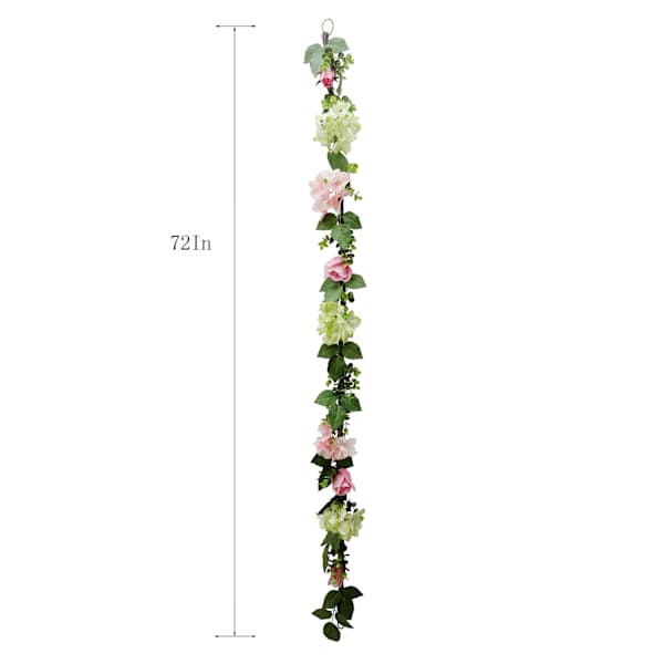 Hydrangea & Rose Garland, 72"